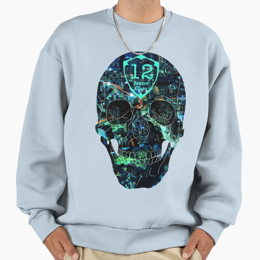 Armor Class Skull Sweatshirt - Custom Art Print Unisex - T-Shirt, Sweatshirt, Hoodie