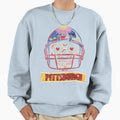 American Football Pittsburgh Skull Sweatshirt - Aesthetic Graphic Unisex - T-Shirt, Sweatshirt, Hoodie