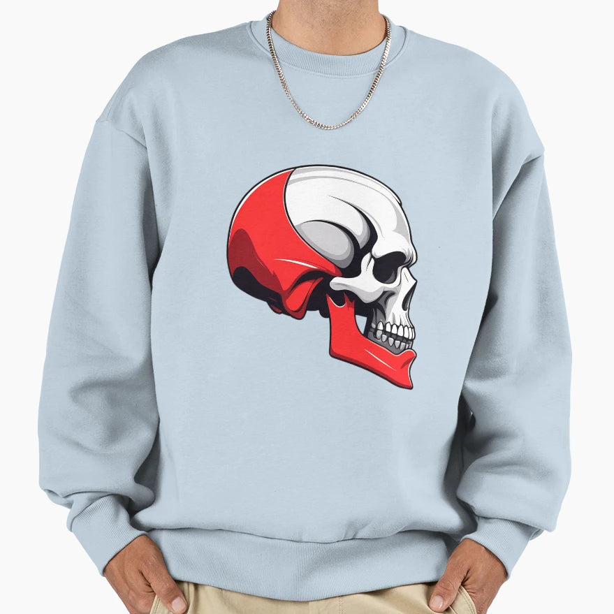 Skull Sweatshirt - Aesthetic Graphic Men Women - T-Shirt, Sweatshirt, Hoodie