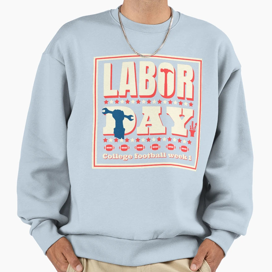 Labor Day College Football Week 1 T-Shirt - Unique Graphic Men Women - T-Shirt, Sweatshirt, Hoodie