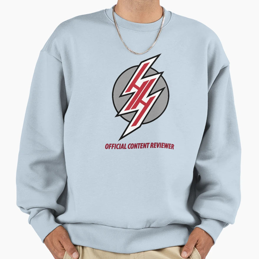 Hentai Haven Content Reviewer Large Sweatshirt - Trendy Graphic Unisex - T-Shirt, Sweatshirt, Hoodie