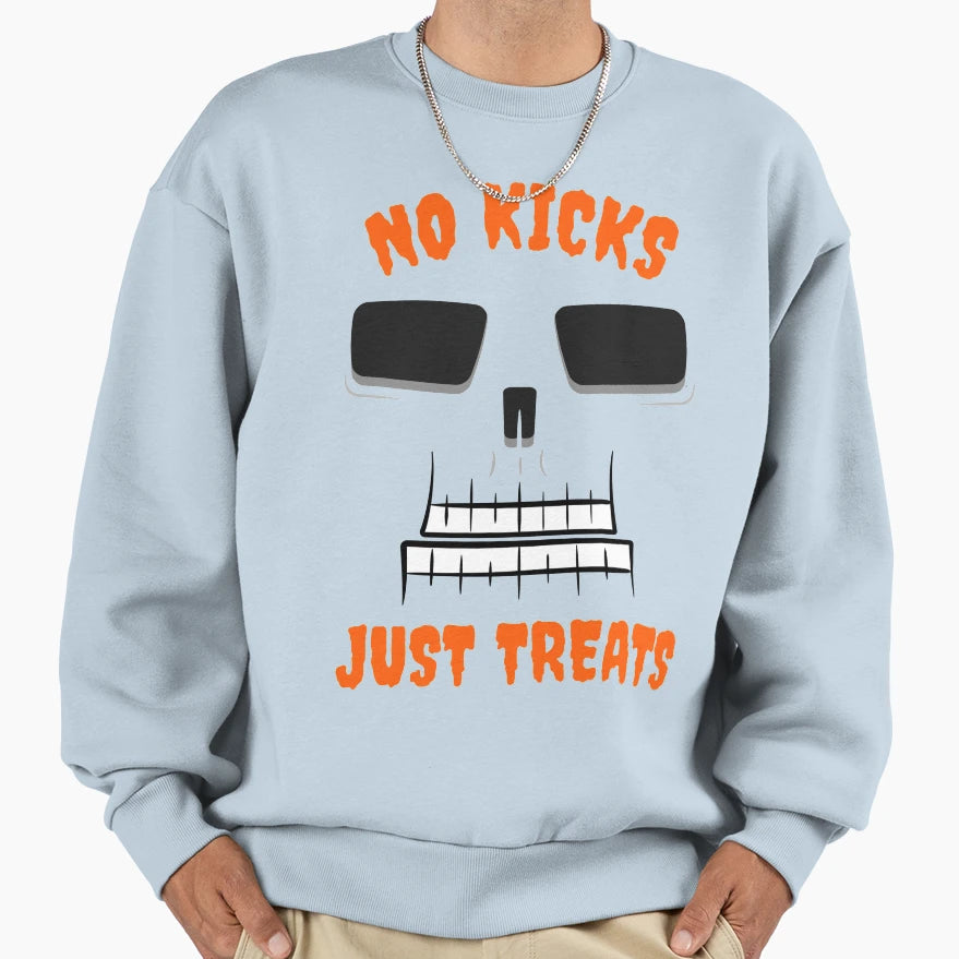 Kick Or Treat Sweatshirt - Aesthetic Graphic Unisex - T-Shirt, Sweatshirt, Hoodie