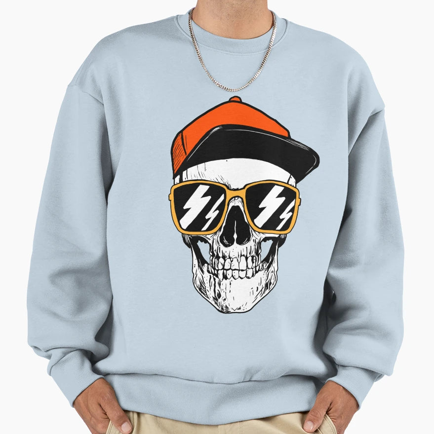 Skull Cappy Sweatshirt - Streetwear Style for Adults - T-Shirt, Sweatshirt, Hoodie