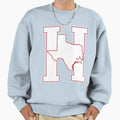 Houston Texas H Town White Red Sweatshirt - Unique Graphic Unisex - T-Shirt, Sweatshirt, Hoodie