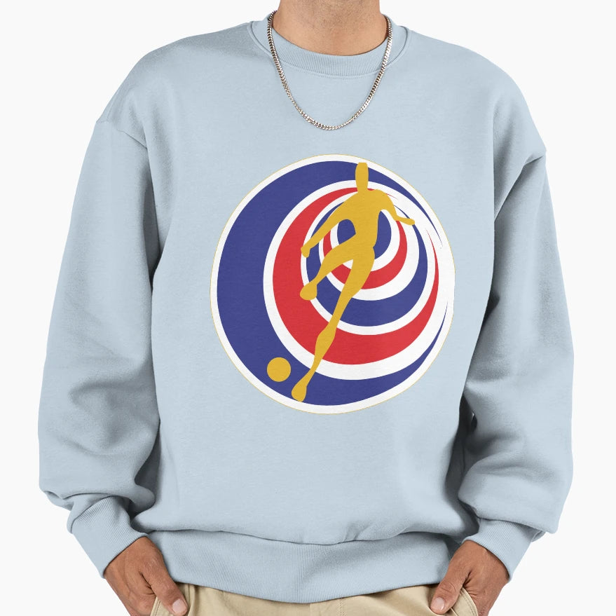 Futbol Tico Costa Rica Sweatshirt - Minimalist Print for Adults - T-Shirt, Sweatshirt, Hoodie