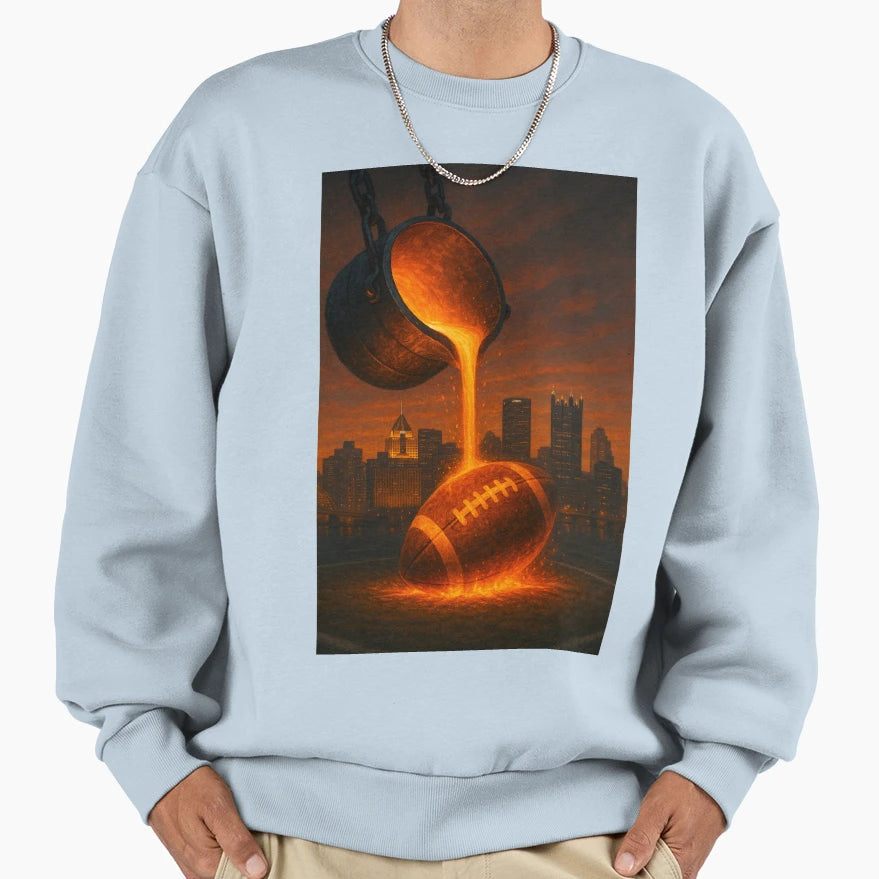 Pittsburgh Football V5 Sweatshirt - Casual Everyday Wear Men Women - T-Shirt, Sweatshirt, Hoodie