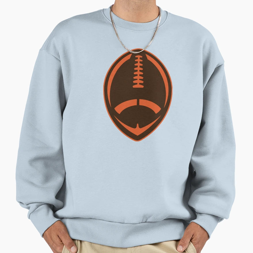 Vector Football Brown Sweatshirt - Graphic Print Unisex - T-Shirt, Sweatshirt, Hoodie