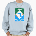 Miami Football Sweatshirt - Custom Art Print for Adults - T-Shirt, Sweatshirt, Hoodie