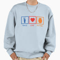 Peace Love Pottery Sweatshirt - Fun Novelty Design for Adults - T-Shirt, Sweatshirt, Hoodie