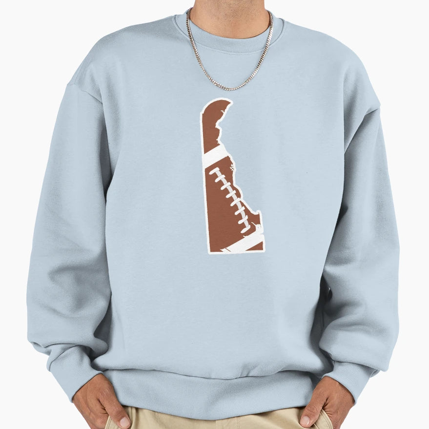 Football Delaware Fun Football Lover Sweatshirt - Graphic Print for Adults - T-Shirt, Sweatshirt, Hoodie