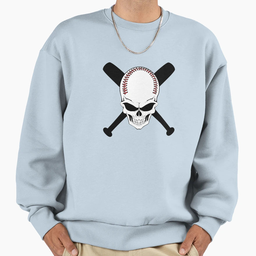 Baseball Jolly Roger Sweatshirt - Novelty Apparel Men Women - T-Shirt, Sweatshirt, Hoodie