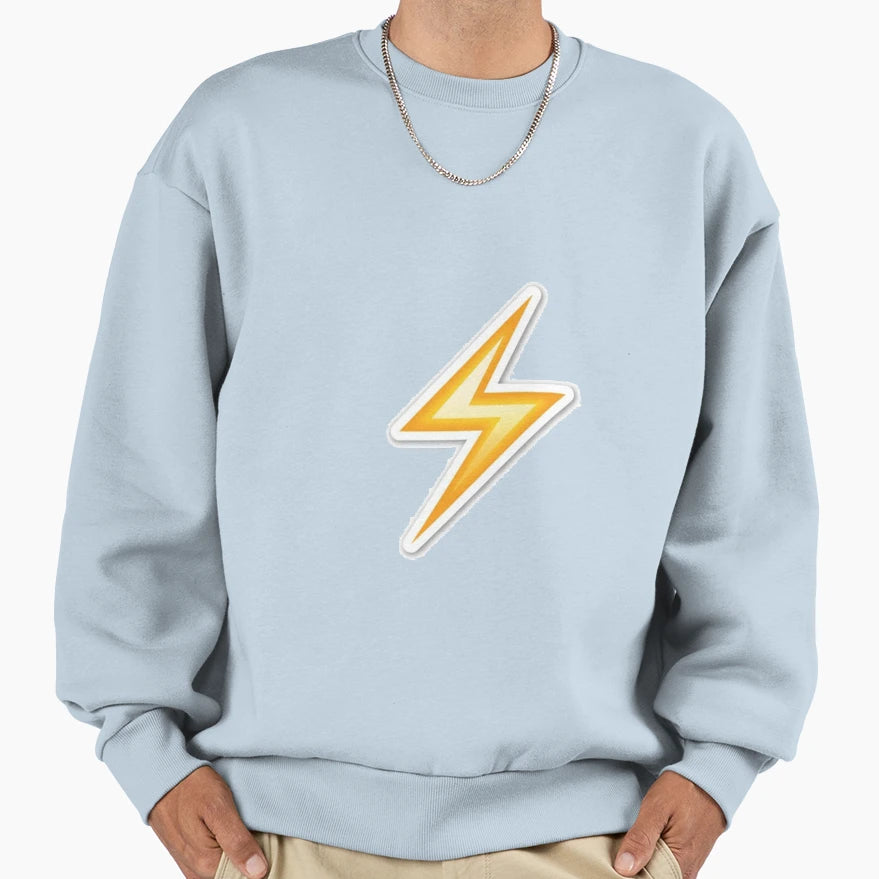 Lightening Thunder Rain Storm Cloud Sweatshirt - Aesthetic Graphic Unisex - T-Shirt, Sweatshirt, Hoodie