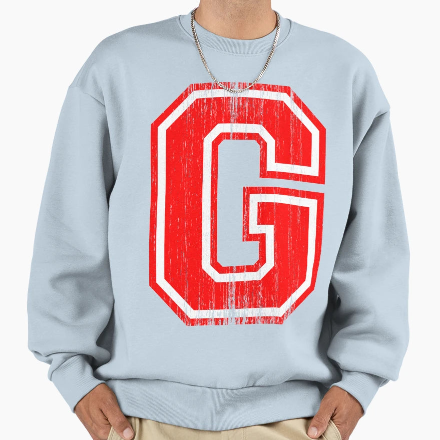 Big Red Letter G Sweatshirt - Trendy Graphic Unisex - T-Shirt, Sweatshirt, Hoodie