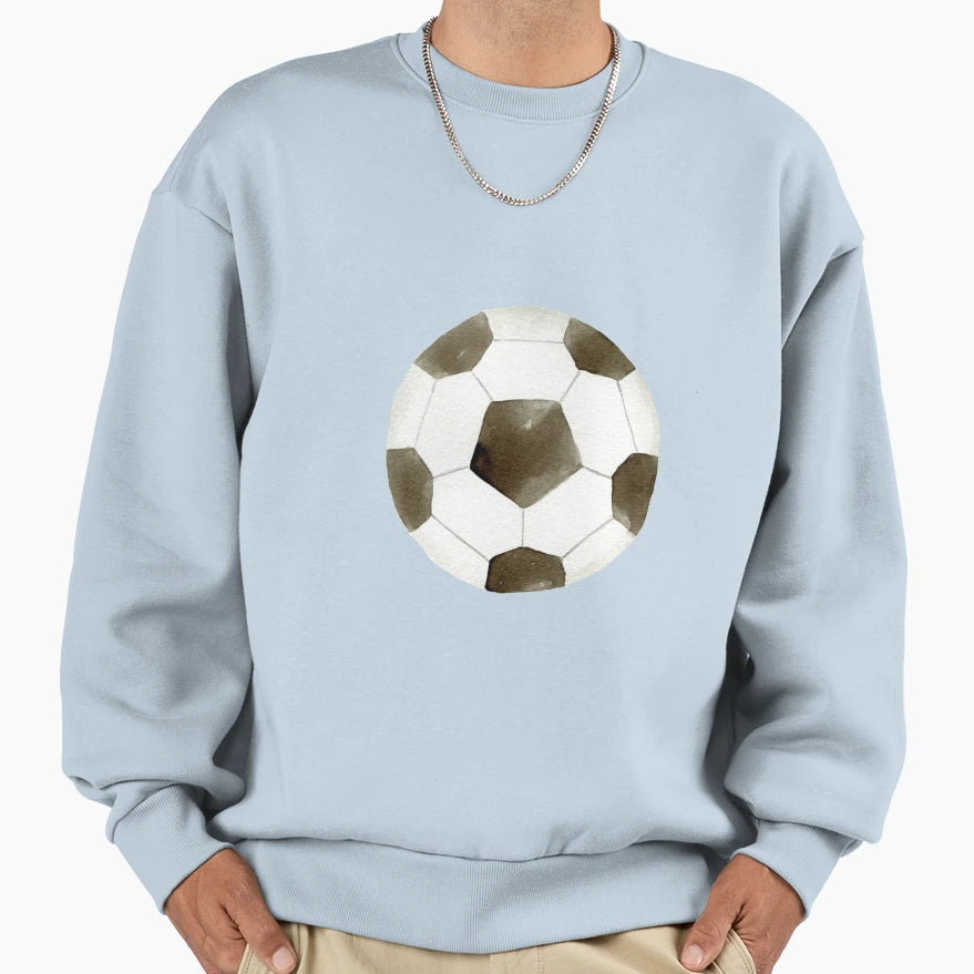 Watercolor Soccer Ball Sweatshirt - Custom Art Print Unisex - T-Shirt, Sweatshirt, Hoodie