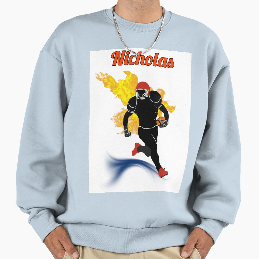 Nicholas American Football Champion Sweatshirt - Novelty Apparel Men Women - T-Shirt, Sweatshirt, Hoodie