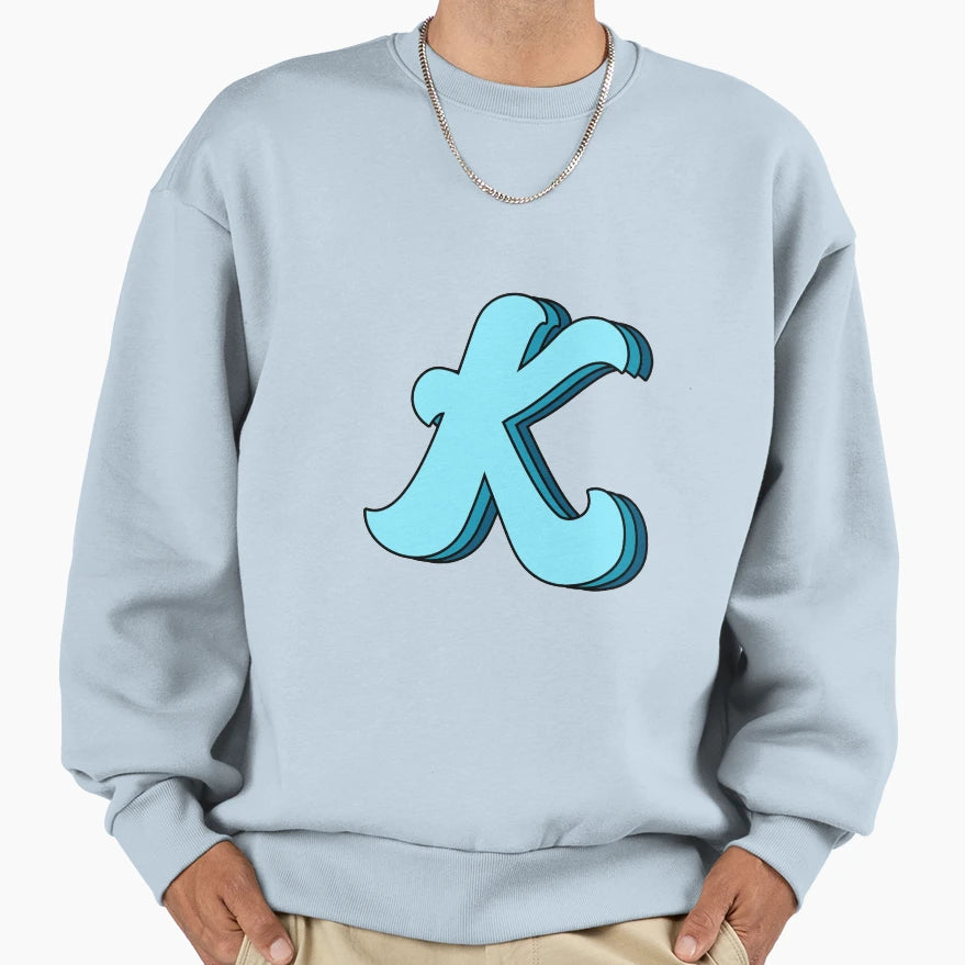 Blue K Sweatshirt - Casual Everyday Wear Unisex - T-Shirt, Sweatshirt, Hoodie