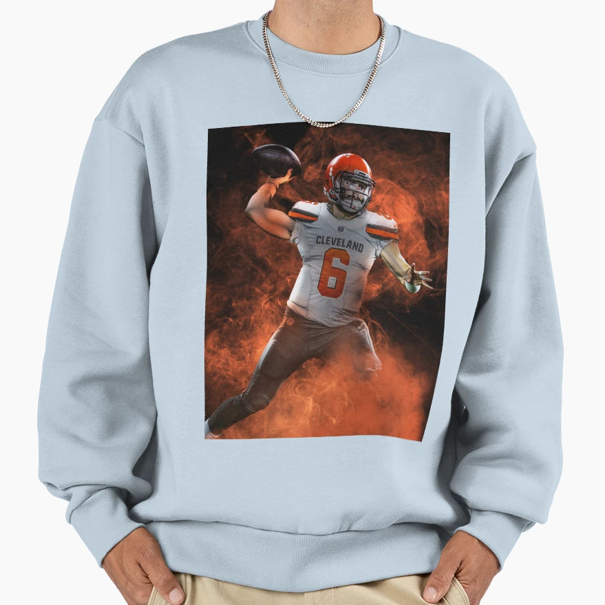 Baker M Cleveland Sports Art Sweatshirt - Streetwear Style Unisex - T-Shirt, Sweatshirt, Hoodie