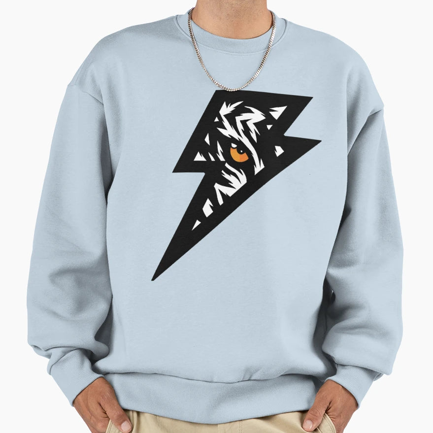 Thunder Tiger Sweatshirt - Minimalist Print Men Women - T-Shirt, Sweatshirt, Hoodie
