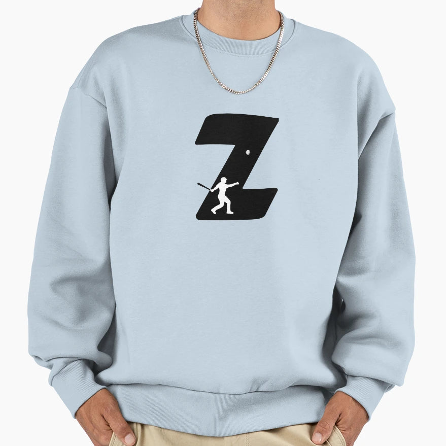 Personalized Baseball Initial Z Sweatshirt - Custom Art Print Unisex - T-Shirt, Sweatshirt, Hoodie