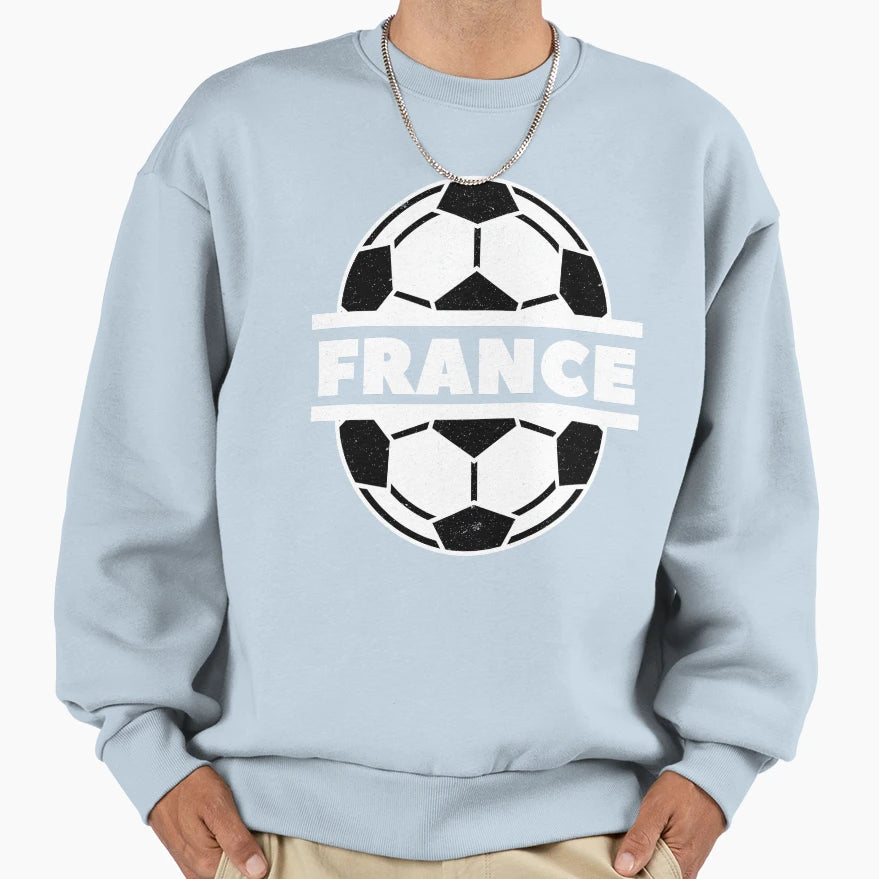 France Soccer Fan Sweatshirt - Minimalist Print Men Women - T-Shirt, Sweatshirt, Hoodie