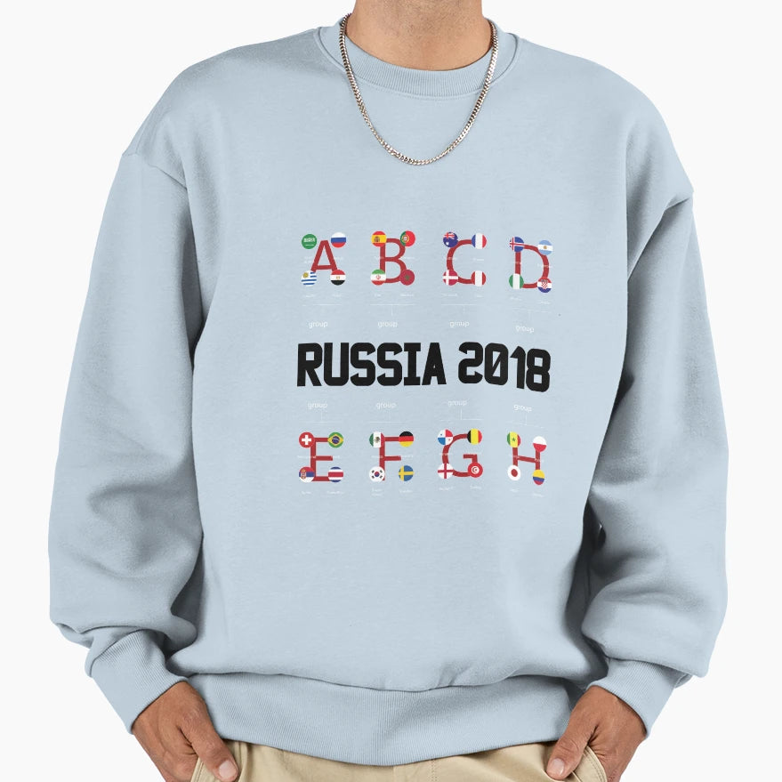 Russia Soccer 2018 World Football Sweatshirt - Unique Graphic for Adults - T-Shirt, Sweatshirt, Hoodie