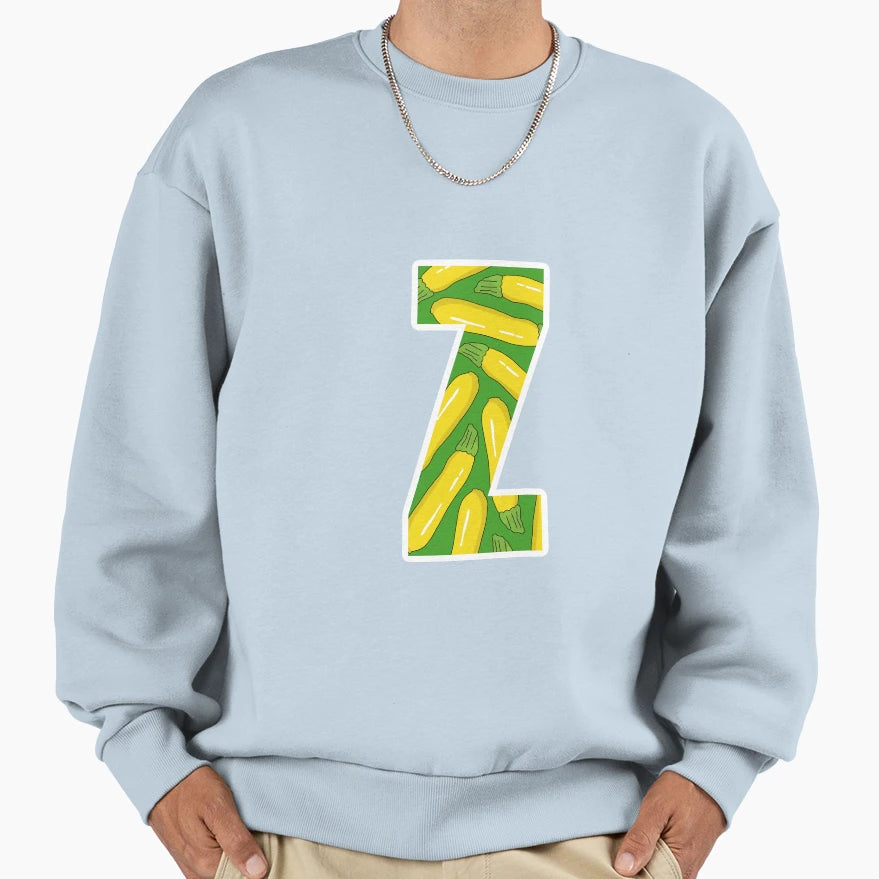 Z Is Zucchini Sweatshirt - Custom Art Print for Adults - T-Shirt, Sweatshirt, Hoodie