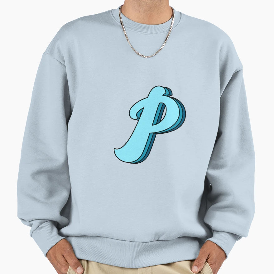 Blue P Sweatshirt - Novelty Apparel Unisex - T-Shirt, Sweatshirt, Hoodie