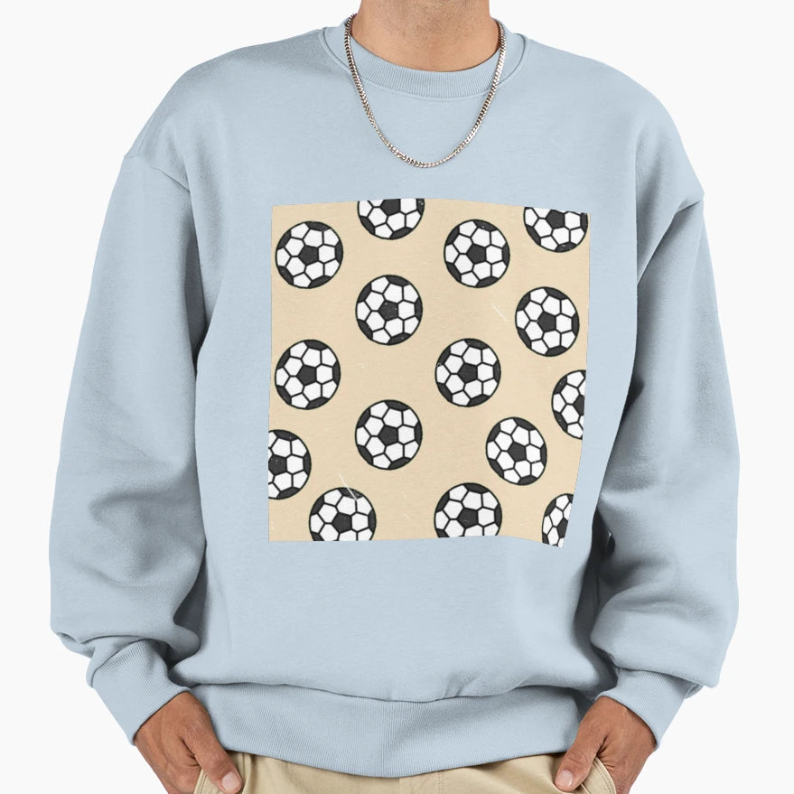 Soccer Football Pattern Mask Sweatshirt - Custom Art Print Unisex - T-Shirt, Sweatshirt, Hoodie