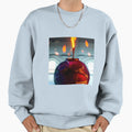 Round Metalic Fantasy Candle Sweatshirt - Fun Novelty Design for Adults - T-Shirt, Sweatshirt, Hoodie