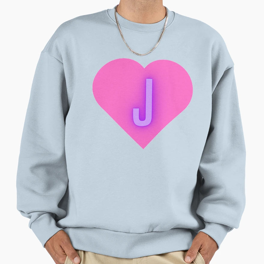 Heart J Sweatshirt - Streetwear Style Unisex - T-Shirt, Sweatshirt, Hoodie