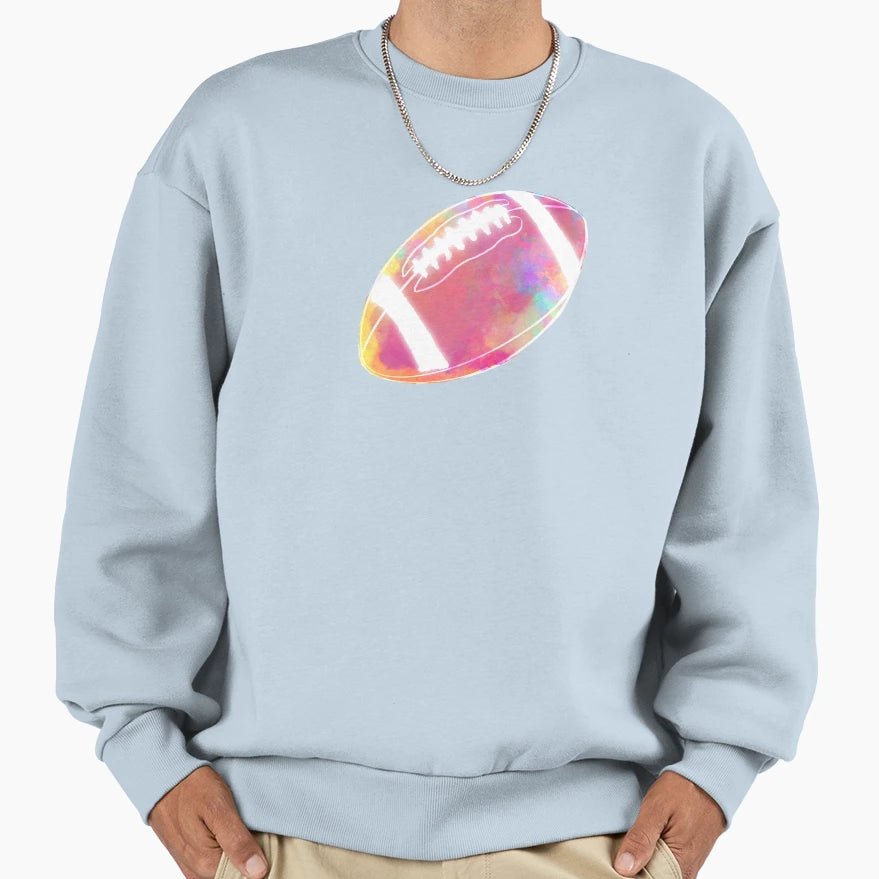 Color Splash Football Sweatshirt - Trendy Graphic Unisex - T-Shirt, Sweatshirt, Hoodie