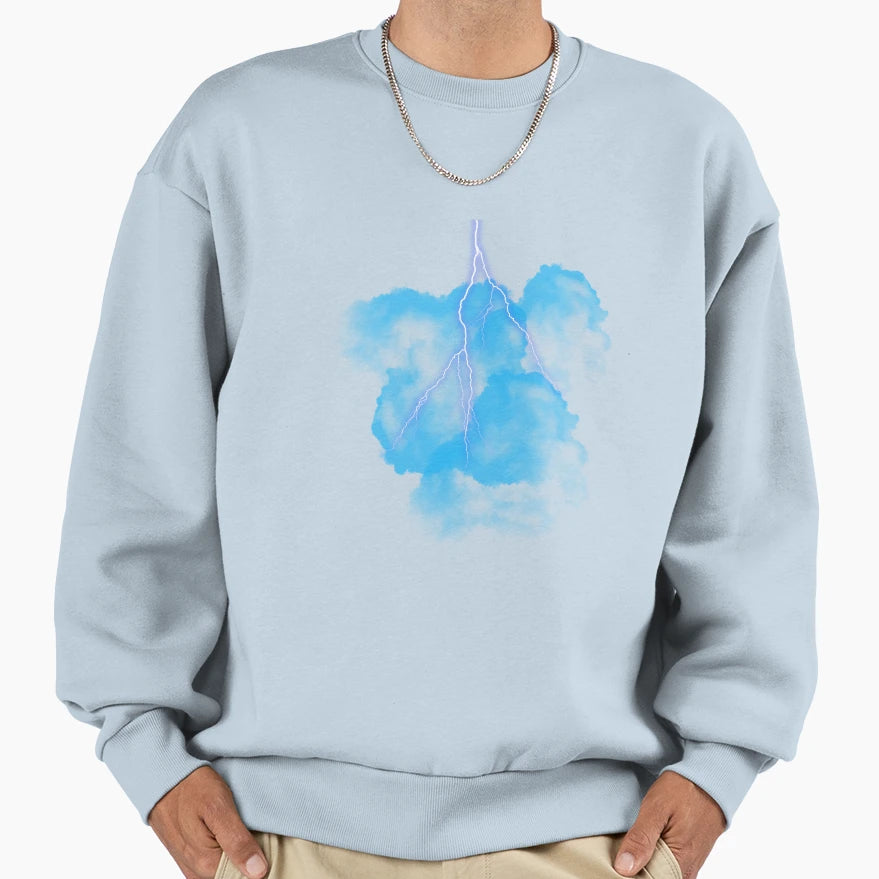 Lightning Sweatshirt - Aesthetic Graphic for Adults - T-Shirt, Sweatshirt, Hoodie