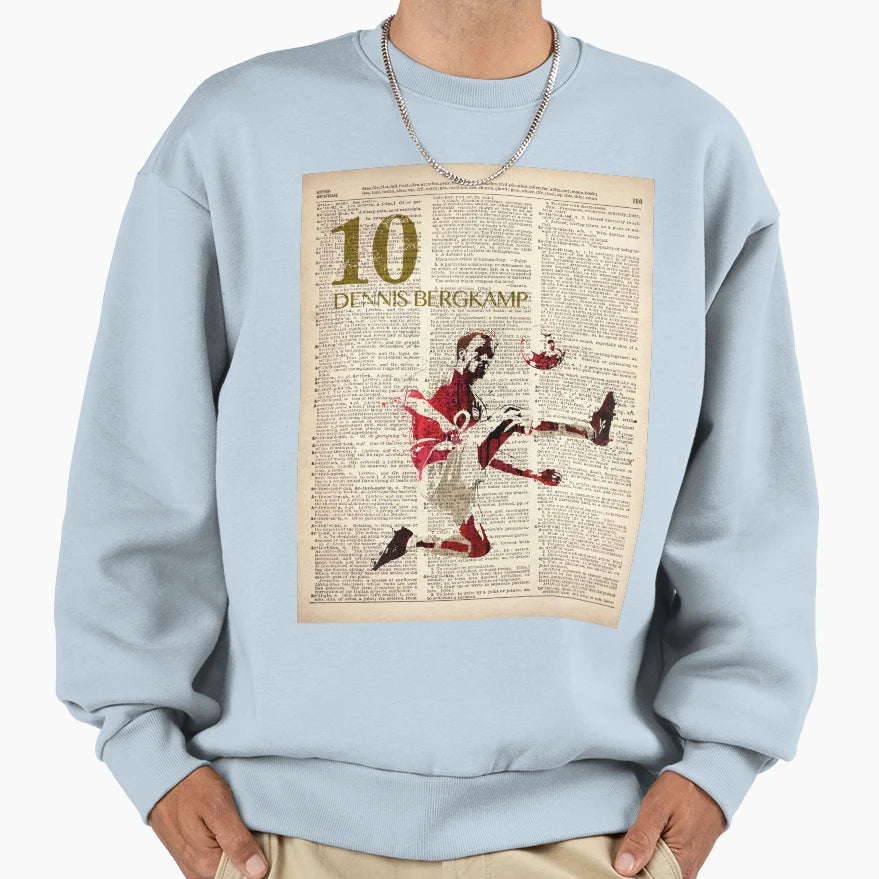 Sports Art Dennis Bergkamp Sweatshirt - Streetwear Style Unisex - T-Shirt, Sweatshirt, Hoodie