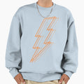 Orange Lightning Sweatshirt - Trendy Graphic Unisex - T-Shirt, Sweatshirt, Hoodie