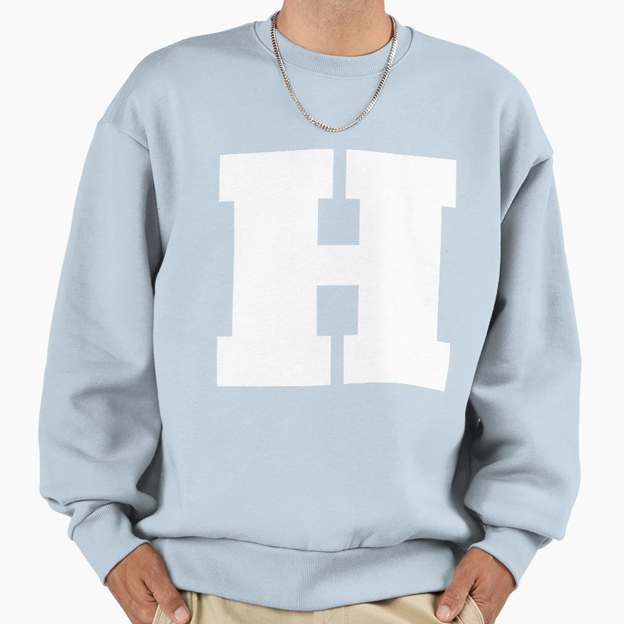 Alphabet H Uppercase Letter H Sweatshirt - Novelty Apparel for Adults - T-Shirt, Sweatshirt, Hoodie