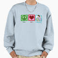 Peace Love Breastfeeding Sweatshirt - Graphic Print for Adults - T-Shirt, Sweatshirt, Hoodie