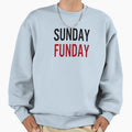 Sunday Funday Red Sweatshirt - Minimalist Print for Adults - T-Shirt, Sweatshirt, Hoodie