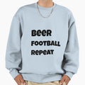 Beer Football Repeat Sweatshirt - Custom Art Print Men Women - T-Shirt, Sweatshirt, Hoodie
