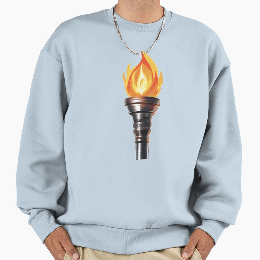 Torch Sweatshirt - Graphic Print Unisex - T-Shirt, Sweatshirt, Hoodie