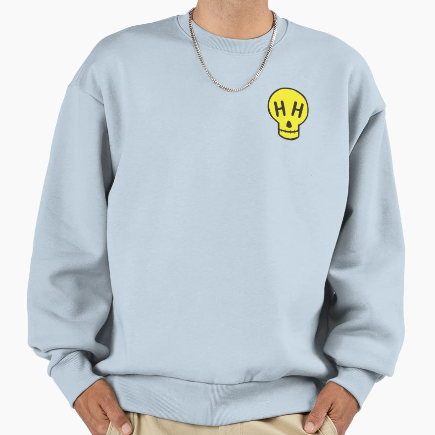 Happy Hippie Foundation Logo Skull Sweatshirt - Fun Novelty Design Unisex - T-Shirt, Sweatshirt, Hoodie