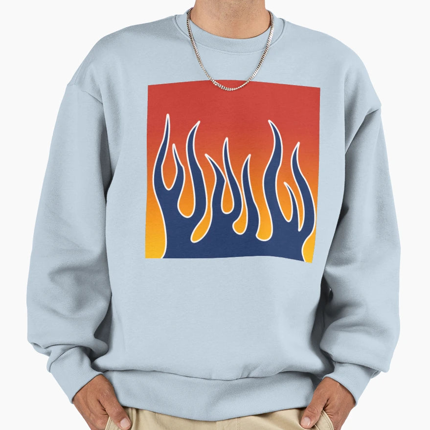Optimus Flames 1 Sweatshirt - Unique Graphic for Adults - T-Shirt, Sweatshirt, Hoodie