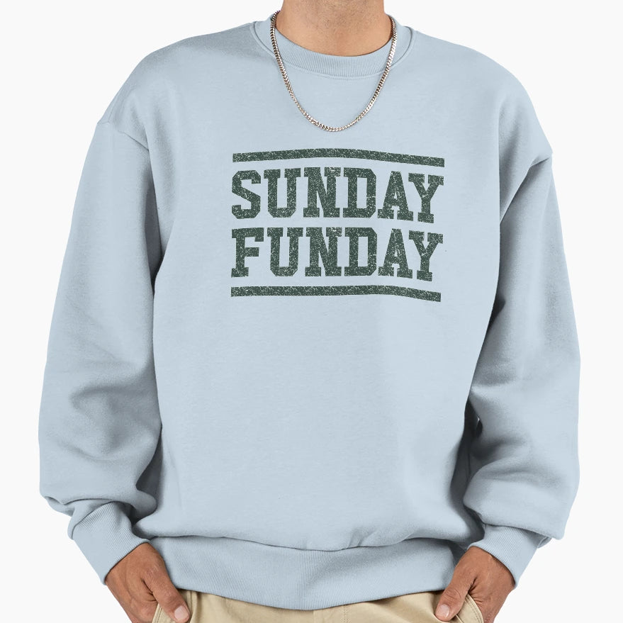Sunday Funday Jets Sweatshirt - Casual Everyday Wear Men Women - T-Shirt, Sweatshirt, Hoodie
