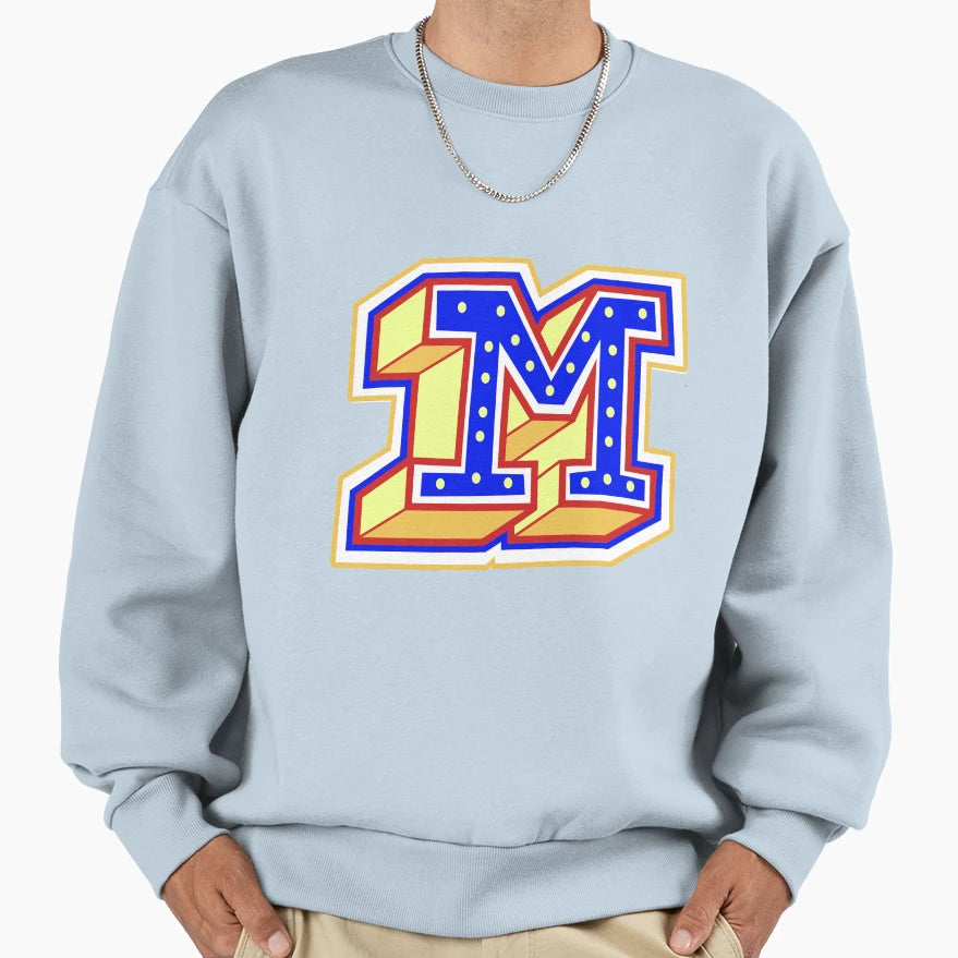 Its Letter M Sweatshirt - Minimalist Print for Adults - T-Shirt, Sweatshirt, Hoodie