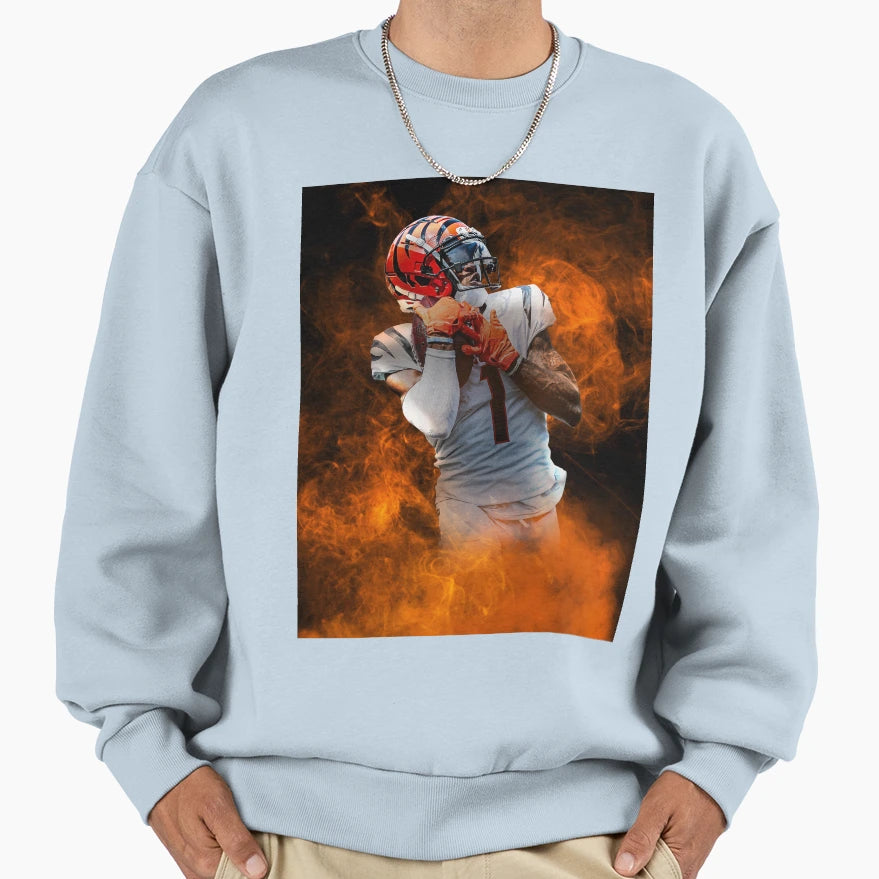 Jamarr Chase Cincinnati Sports Art Sweatshirt - Unique Graphic Unisex - T-Shirt, Sweatshirt, Hoodie