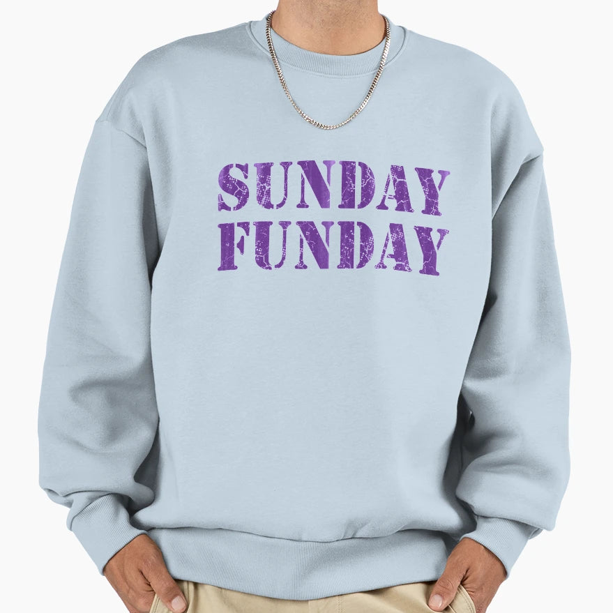 Sunday Funday Football Sweatshirt - Fun Novelty Design for Adults - T-Shirt, Sweatshirt, Hoodie