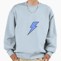 Blue Lighting Bolt Sweatshirt - Custom Art Print Unisex - T-Shirt, Sweatshirt, Hoodie