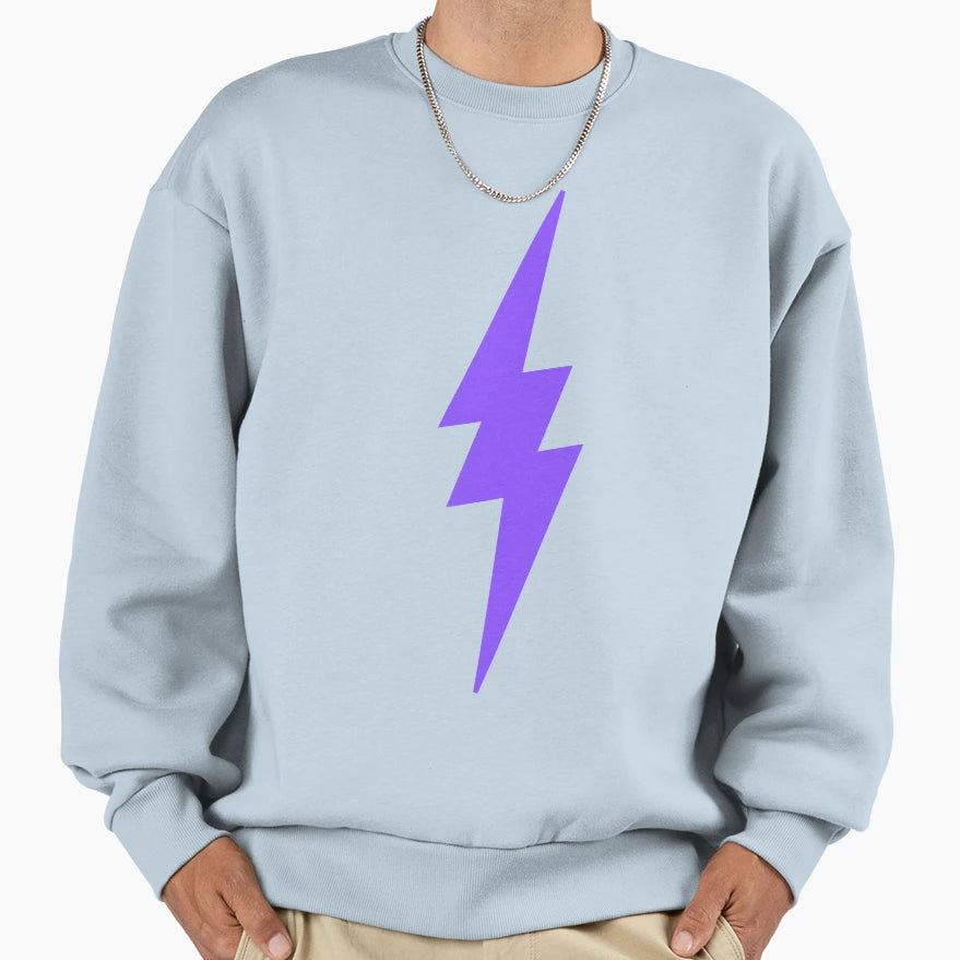 Lightning Bolt Superhero Villain Sweatshirt - Trendy Graphic Men Women - T-Shirt, Sweatshirt, Hoodie