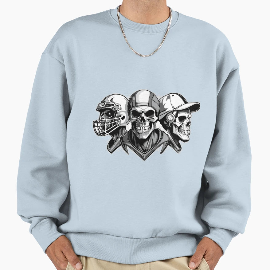 Skull Sport Sweatshirt - Fun Novelty Design Men Women - T-Shirt, Sweatshirt, Hoodie