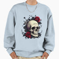 Memento Mori Flowers Skull Sweatshirt - Custom Art Print Unisex - T-Shirt, Sweatshirt, Hoodie