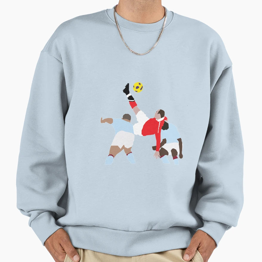 Wayne Rooney V City Sweatshirt - Fun Novelty Design for Adults - T-Shirt, Sweatshirt, Hoodie